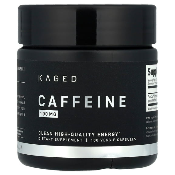 Kaged Caffeine, 100 mg, 100 Veggie Capsules
