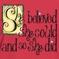 thumbnail image 3 of CafePress - She Believed She Could T Shirt - Women's Traditional Fit Dark T-Shirt, 3 of 4