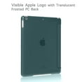 thumbnail image 3 of Mosiso Slim Fit Frosted Case for iPad 10.2" 7th Generation 2019 Released, PU Leather Smart Stand Cover Auto Sleep Wake Protective Case for Apple iPad 10.2 Inch (A2197/A2198/A2200), Midnight Green, 3 of 7