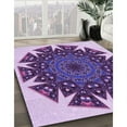 thumbnail image 3 of Ahgly Company Machine Washable Indoor Rectangle Transitional Mauve Purple Area Rugs, 3' x 5', 3 of 7