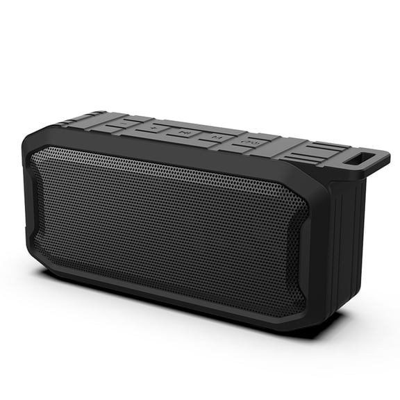Portable bluetooth speaker with high-power subwoofer and HD sound quality, wireless waterproof outdoor USB music player, supports AUX and TF card and other connection methods, suitable for travel