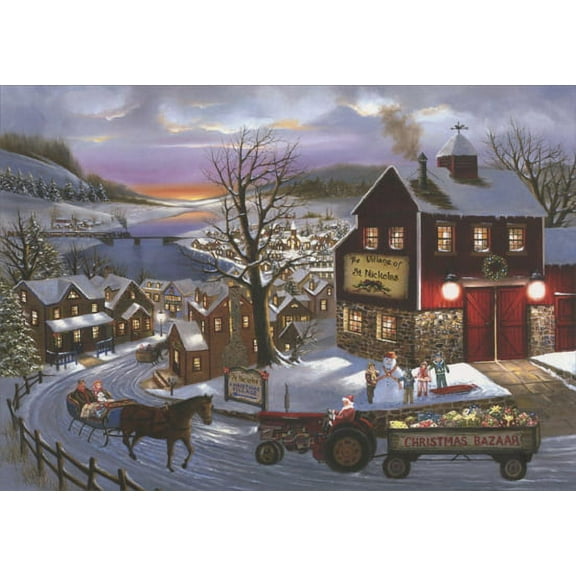 LPG Greetings Santa's on His Way Christmas Card (1 card/1 envelope)