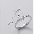 thumbnail image 6 of Sterling Silver Butterfly Ring, Adjustable Korean Style Insect Ring, Seiko Processed S925 Silver Ring for Women, Delicate Jewelry Gift, 6 of 6