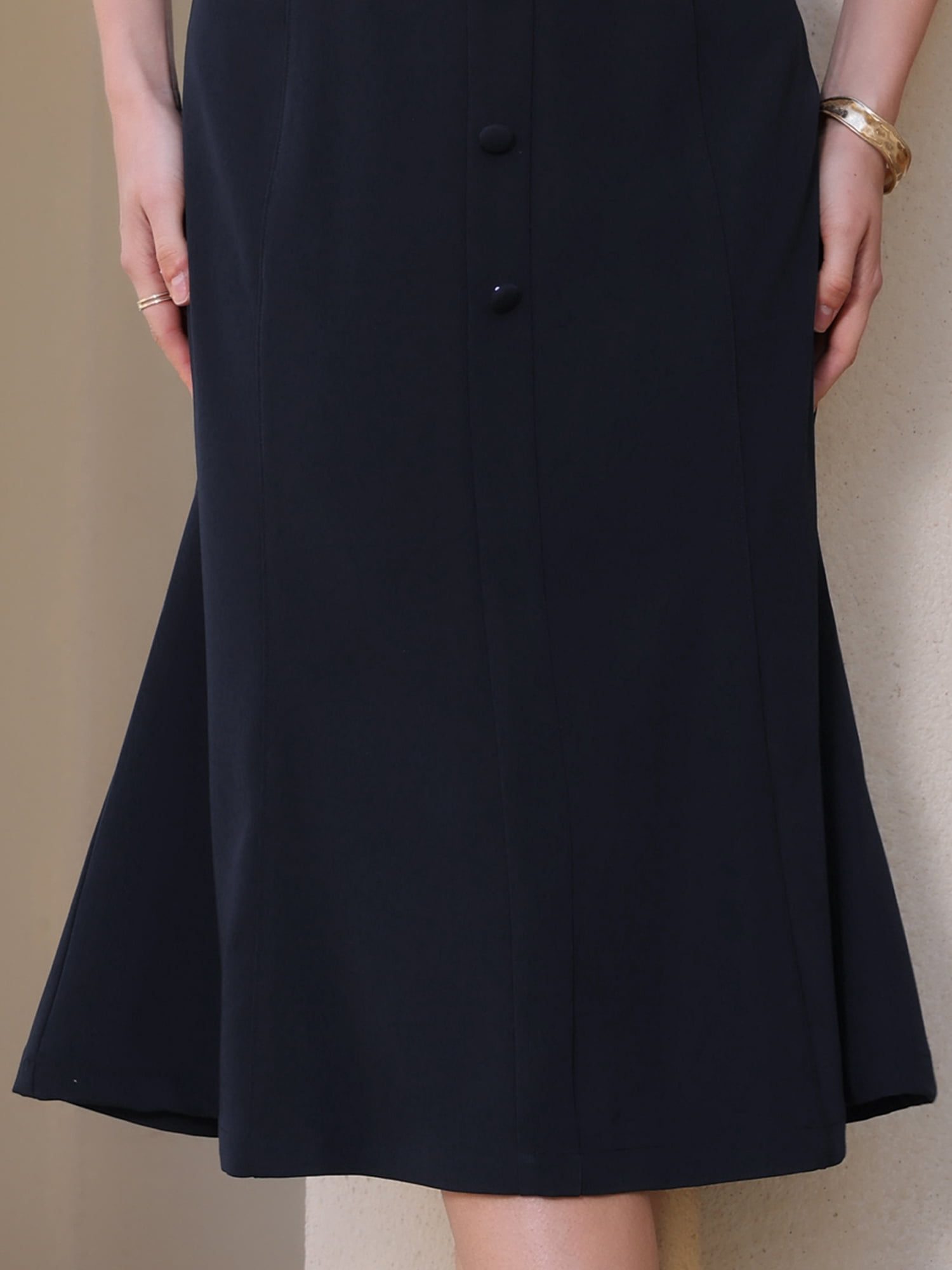 DARING DIVA Women's Summer Flare Trendy Casual Fishtail Midi Skirts M