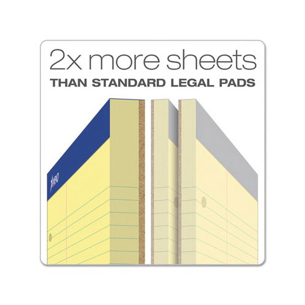 Double Sheet Pads Pitman Rule, 8.5 x 11.75, Canary, 100 Sheets