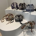 thumbnail image 2 of Women Bag Ethnic Styles Shoulder Bag Fashion Messengers Bag Simple Bucket Bag Drawstring Crossbody Bag for Daily Travel, 2 of 2
