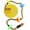 Yellow, variant on 12 Inch Climbing Rope with Disc Tree Swing Seat, Outdoor Fun for Kids, Polyethylene, Yellow, 1 Pack