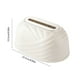 thumbnail image 3 of Soporte para cajas de pañuelos de sobremesa de plástico blanco con muelle • Organizador multifuncional para cocina, salón, mesa de té • 8,86 x 4,72 x 4,05 in, 3 of 6