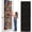 Black, variant on Over The Door Stuffed Animal Storage, Cotton Toy Organizer for Storage Plush Toys,Baby Supplies, Stuffed Animal Holder with 4 Large Pockets, Hanging Door Organizer for Nursery, Bedroom, Kids Room