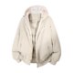 thumbnail image 1 of Ceisia Men's solid color warm hooded coat long sleeve outerwear Gift, 1 of 8