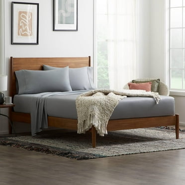 Rest Haven Soft and Breathable TENCEL Sheet Set- Split Queen, Gray