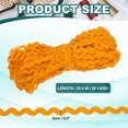thumbnail image 2 of Uxcell RIC Rac Trim, Wave Bending Fringe Trim Ribbon for Sewing Crafts Orange, 2 of 7