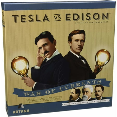 Tesla vs. Edison War of Currents Board Game (Best 2 Player War Board Games)