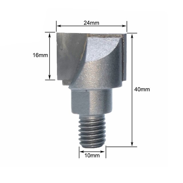 Wood Milling Cutter Bottom Router Blade Tungsten Steel Alloy 1 Pc Accessories Fittings Parts Replacement 10 X 24