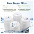 thumbnail image 4 of Home Kitchen 4 Stage Water Purifier Filter, RO Membrane Reverse Osmosis Drinking Water Filtration System Fountain Water Filter, 4 of 6