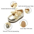 thumbnail image 4 of Kiderence Girls Flat Mary Jane Shoes School Party Dress Ballerina Shoe (Toddler/Little Kids) FG04 Gold - 13M, 4 of 7