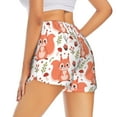 thumbnail image 3 of Bixox Women's Squirrel And pattern 2 in 1 Running Shorts - Lightweight Athletic Workout Gym Yoga Shorts Liner with Pockets - Medium, 3 of 7