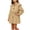 Z Khaki, variant on DJDLJWCJ Teen Girls Trench Coat (1-12) Double Breasted Mid-Length Cotton Spring Fall Casual Outerwear with Pockets Khaki Size 9