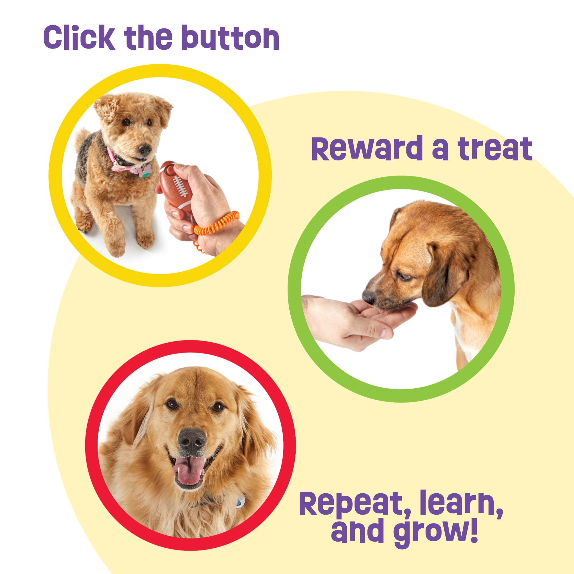 Brightkins Smarty Pooch Dog Clickers for Training: Football Puppy and Dog Birthday Toys Dog Stimulation Toys Pet Behavior Training