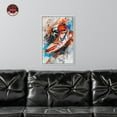 thumbnail image 3 of Colorful Splatter Sneaker Canvas Wall Art by Notoriart, White Floater Frame, 17" x 25", 3 of 7