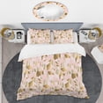 thumbnail image 2 of Designart 'Gold And Rose Cubes II' Mid-Century Modern Duvet Cover Set, 2 of 4