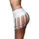thumbnail image 4 of Womens Garter Belts for Thigh Highs Sexy Suspender Belt Garter Lingerie Sexy Garters with 10 Straps Slip for Stockings XL Red, 4 of 5