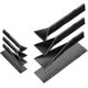 thumbnail image 1 of ZHAOCHENG Cucharas medidoras planas 3 en 1 de polígonos: 2 cucharas con 6 tamaños diferentes, utensilios de cocina plegables multifunción, cucharas para cocinar, hornear, líquidos, color negro, 1 of 5