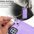 thumbnail image 5 of Nalacover for Samsung Galaxy A22 5G Wallet Case with Card Slots & Metal Finger Ring, Durable PU Leather Back Double Magnetic Botton Flip Kickstand Purse Shockproof Phone Case,Purple, 5 of 10