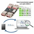 thumbnail image 5 of CY USB 2.0 1-to-4 Four Ports HUB PCBA PCs 4 Devices Type-C for Keyboard Mouse Scanner Printer, 5 of 8