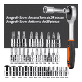 thumbnail image 2 of Juego De Herramientas Mecánicas Autocle Dados Acero 46pcs Negro/Plata, 2 of 5