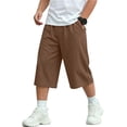 thumbnail image 2 of OGLCCG Boys Capri Pants, Boys 3/4 Cropped Athletic Sweatpants, Wide Leg Loose Fit Casual Jogger Pants with Pockets for Kids Size 5-14, 2 of 8