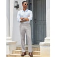 thumbnail image 3 of COOFANDY Men's Regular Fitted Business Pants Modern Stretch Waist Dress Slacks, 3 of 6