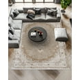 thumbnail image 3 of Beige Oriental Area Rugs for Living Room Washable Rugs Boho Moroccan Area Rug Soft Neutral Geometric Bohemian Carpet Distressed Indoor Rug for Bedroom Dining Room Office Foldable Nonslip Rug, 3 of 9