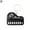 Black, variant on Portable Musical Instrument Toy Piano Keychain Mini Keyboard Keychain Nice J4O5