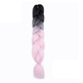 thumbnail image 1 of ziyahi Dirty Braid Double Three Four Color Synthetic Fiber Color Mixed Large Braid Hair Extension Wig, 1 of 9