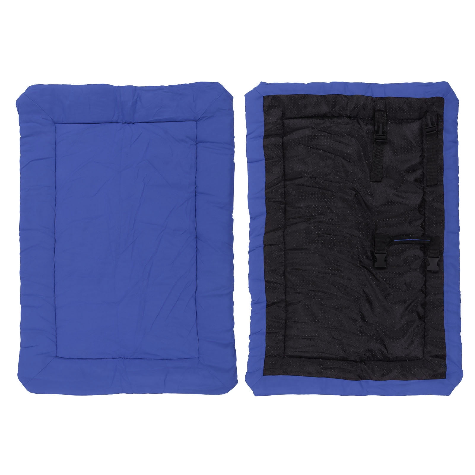 BOKYAN Portable Dog Bed Waterproof Foldable All Season Outdoor Dog Mat for Travel Car Camping Blue (14.2 inches / 36 cm) Durable Polyester Resting Cushion