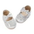 thumbnail image 2 of Baby Girls Shoes Soft Sole Mary Jan Flats Princess Dresses Shoes PU Cute Bow Prewalker, 0-18M, 2 of 8