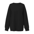 thumbnail image 6 of Lumtrix Women Fall Oversized Crewneck Sweatshirt Vintage Long Sleeve Pullover Loose Fit Cute Y2K Hoodie Black 2XL, 6 of 7