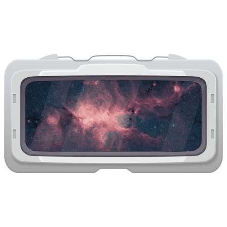 Spaceship View Over the Huge, Vast and Beautiful Space for Creative Living Room Wall Decoration - A Window Through Outer Space and Milky Way Abstract Artwork Design Vinyl Wall Decal 30" x 19"