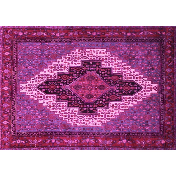 Ahgly Company Indoor Rectangle Persian Pink Traditional Area Rugs, 7' x 9'