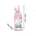 thumbnail image 2 of Easter Hanging Light Doll Ornament, Faceless Bunny Gnome Pendant for Window Decoration, Spring Holiday Home Decor with LED Lighting Accent, HAODEJW, Pink, 2 of 6