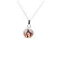 thumbnail image 2 of Scapular Mini Round Necklace w/ Pressed Flowers 18-inch, 2 of 5