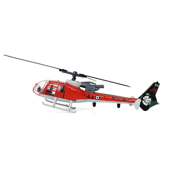 1/100 Aerospatiale SA341 SA342 Gazelle Helicopter Model Diecast with Stand Collectible Display Plane GUYUTING Spare Part