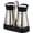 Bracket - Silver, variant on Furkithn Salt and Pepper Shakers Set, Glass Bottom Salt Shaker with Stainless Steel Lid for Kitchen Gadgets Cooking Table, RV, Camp,BBQ Refillable Design, Silver