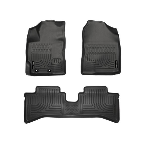 Husky Liners 99501 Weatherbeater Floor Mats Fit 2012-2016 Toyota Prius C - Front/2nd Seat - Black