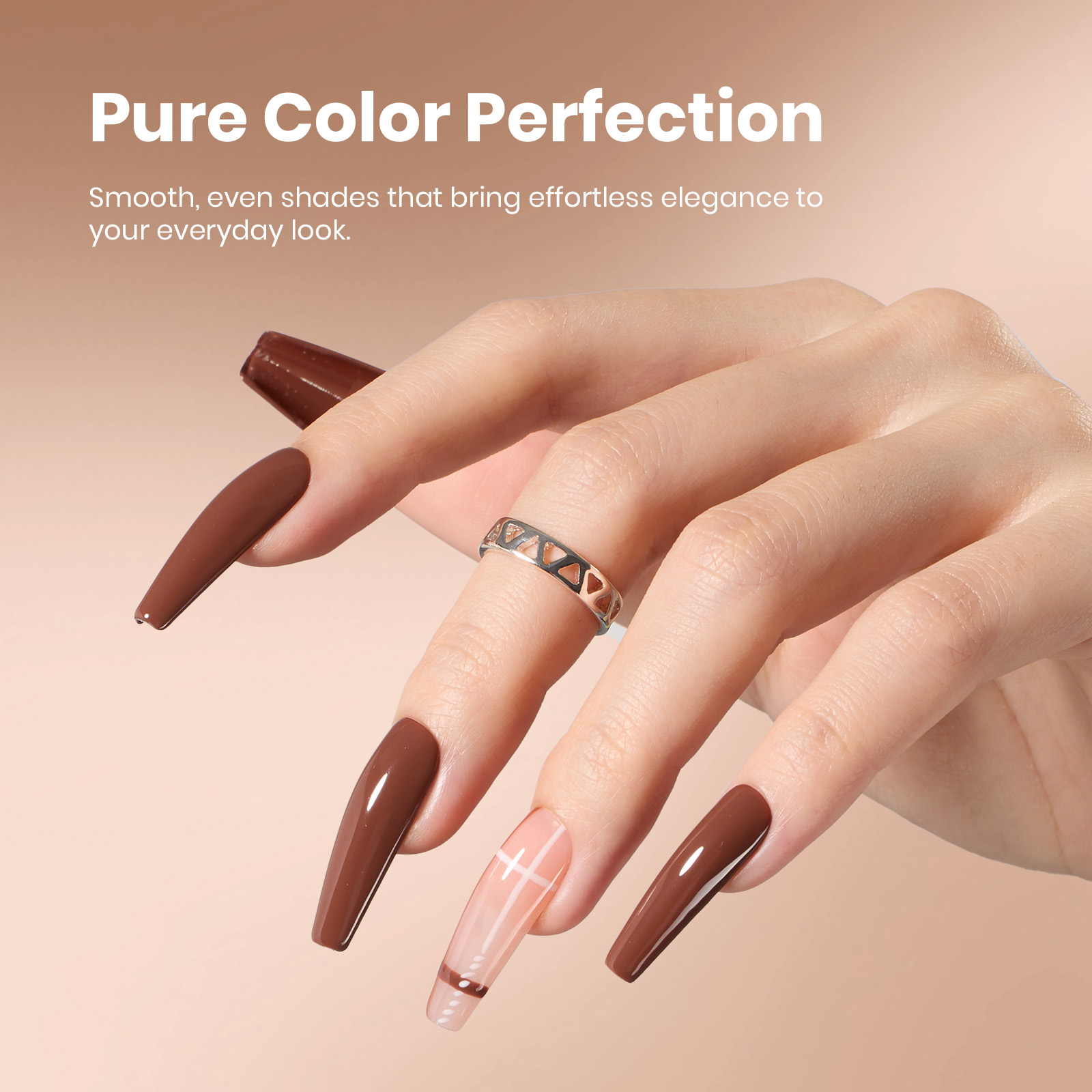 Beetles Stay Shining Collection Gel Nail Polish, Mocha Mood, 0.51 fl oz