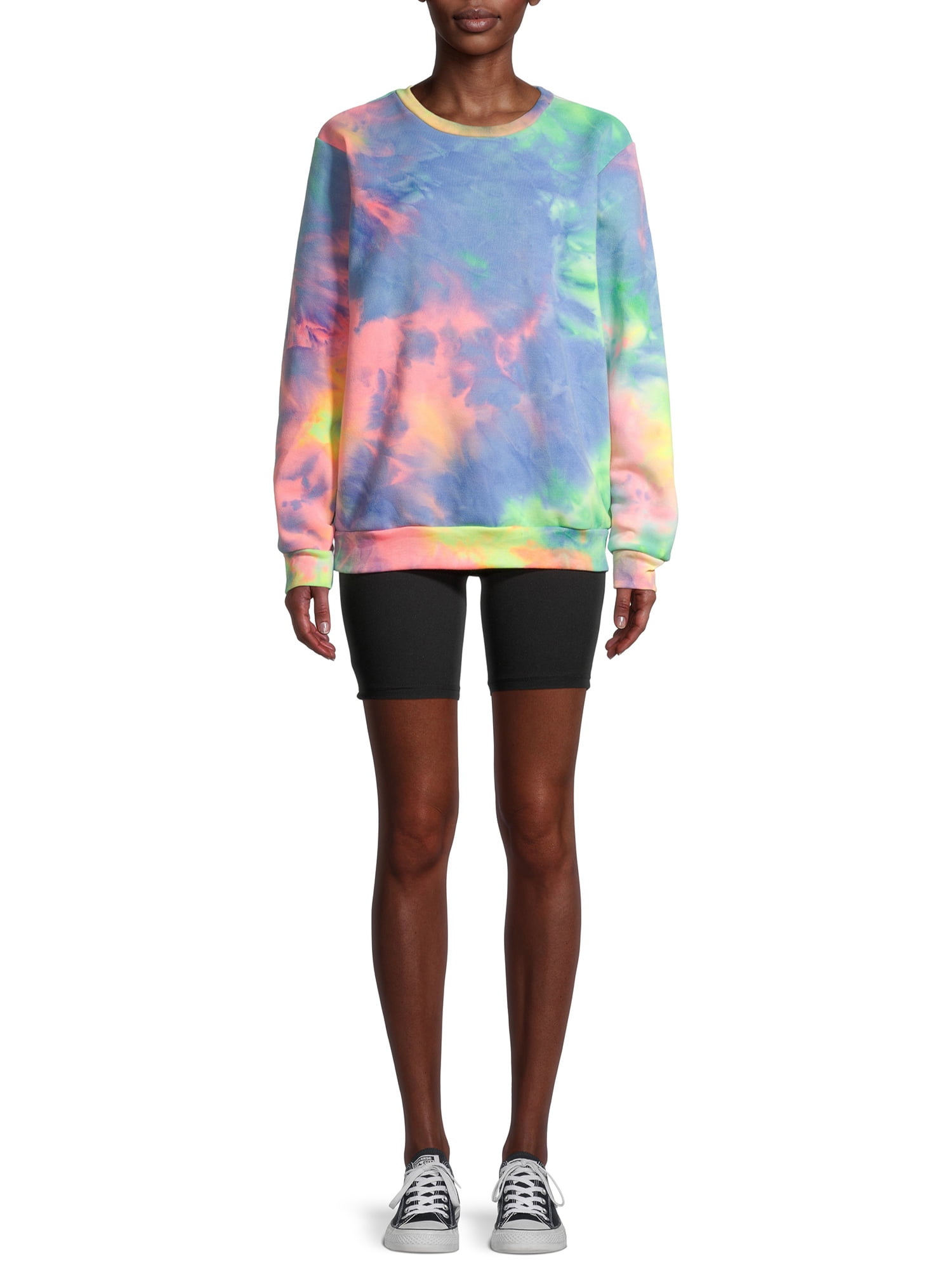 Faded Rose Juniors' Tie Dye Oversized 