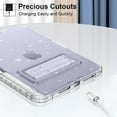 thumbnail image 6 of Dteck Glitter for iPad mini Case 8.3" with Built-in Screen Protector Pencil Holder, with Kickstand Full Body Heavy Duty Tough Shockproof Rugged Protective Cover for iPad mini 7/mini 6, Sparkle Clear, 6 of 7