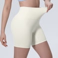 thumbnail image 5 of AzureSilk Womens Athletic Shorts Tight Yoga Pants Women No Front Seam Biker Shorts Lounge Workout running shorts for women Solid Color, Size S-XL, 5 of 6