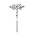 thumbnail image 4 of AAA Grade Clear CZ on Snowflake Shape Stainless Steel Womens eternity Pave Thin Band - Size 7, 4 of 5